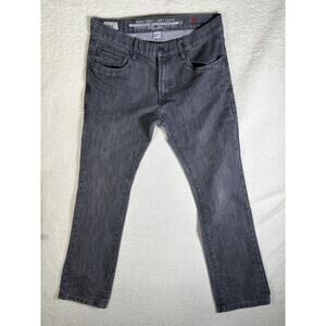 Projek Raw Jeans Mens 34x34 Gray Dark Wash Regular Fit Straight Leg Cotton